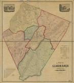Albemarle County 1875 Wall Map